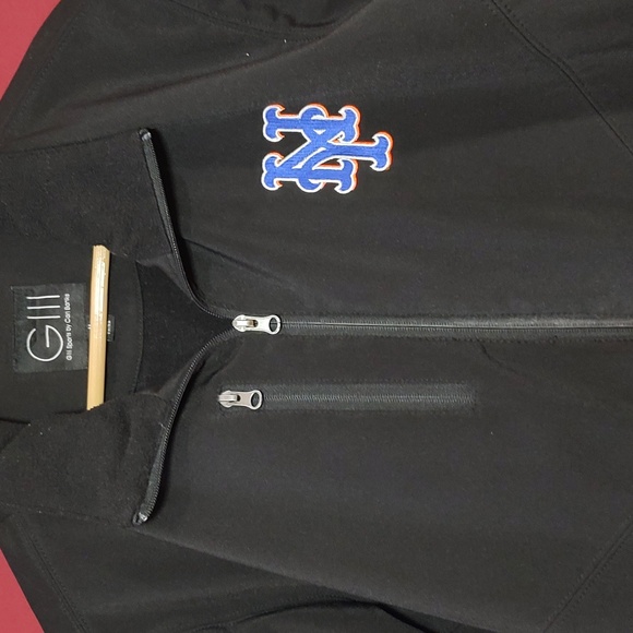 GIII Sports by Carl Banks NY Mets Embroidered Logo Lined Jacket Men’s Size M - Picture 2 of 8